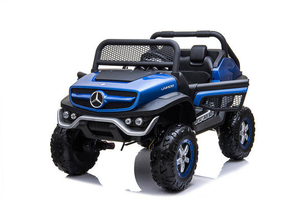 sconto Macchina Elettrica per Bambini 12V con Licenza Mercedes Unimog Blu