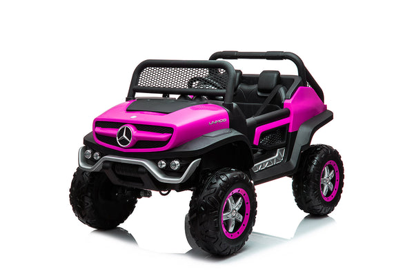 Macchina Elettrica per Bambini 12V con Licenza Mercedes Unimog Rosa acquista