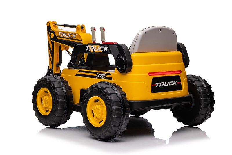 Escavatore Elettrico per Bambini 12V Ruspa Truck Giallo e Nero-3