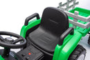 Trattore Elettrico per Bambini 12V con Rimorchio Verde  -4