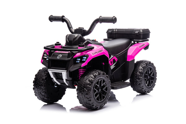 prezzo Quad Elettrico per Bambini Safari 6V con Bauletto Posteriore Rosa