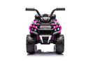 Quad Elettrico per Bambini Safari 6V con Bauletto Posteriore Rosa