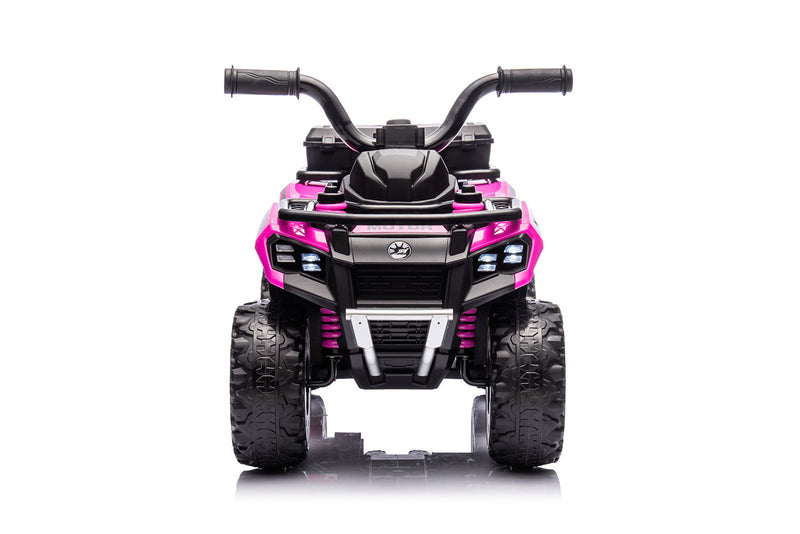 Quad Elettrico per Bambini Safari 6V con Bauletto Posteriore Rosa