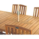 Tavolo Allungabile da Giardino 180/240x100xH75 cm in legno Brian-5