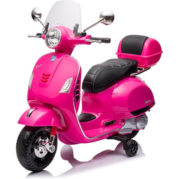 online Moto Elettrica per Bambini Piaggio Vespa GTS SUPER 12V Full Optional con Bauletto Fucsia