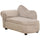 Cuccia Divano per Cani con Vano Contenitore 80x40x46 cm Rivestimento Morbido Beige