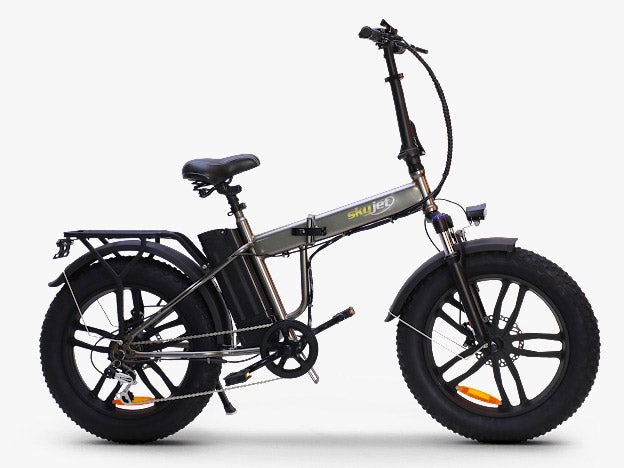 Fat-Bike Bicicletta Elettrica Pieghevole 36V a Pedalata Assistita 20” 250W SkyJet NitroPro Grigia-1