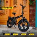 Fat-Bike Bicicletta Elettrica Pieghevole 36V a Pedalata Assistita 20” 250W SkyJet NitroPro Verde-5