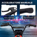 Moto Elettrica per Bambini con Acceleratore Manuale 2 Velocità 8-16km/h Rosso  -4