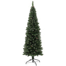 Albero di Natale Artificiale 180 cm 618 Rami con Pigne Verde -1