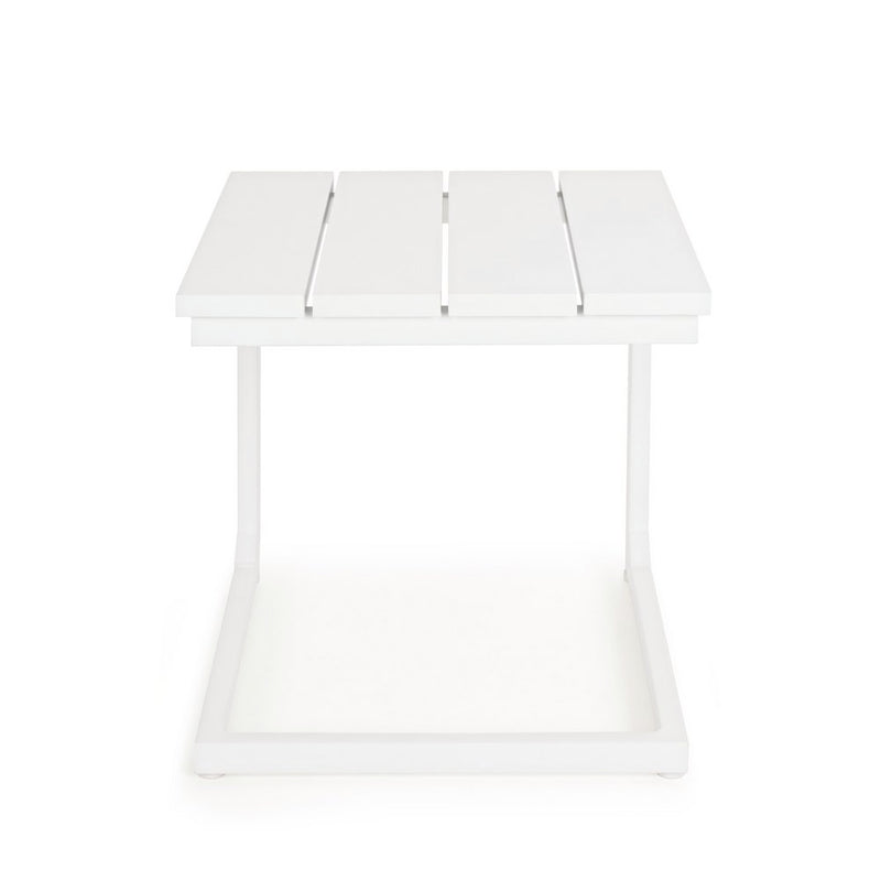 Tavolino design da Giardino Share bianco 41x41x45 cm in Alluminio Share Bianco-3