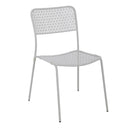 Set 4 Sedie da Giardino 44x45/60x81,5h cm in Metallo Aura Grigio-4