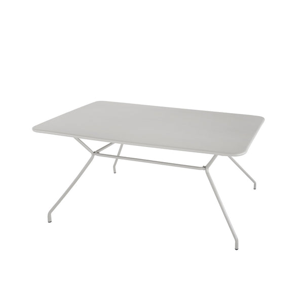 Tavolo da Giardino 150x80xH75 cm in metallo Cara Grigio online