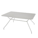 Tavolo da Giardino 150x80xH75 cm in metallo Cara Grigio-3