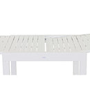 Tavolo da Giardino Allungabile 82/163x82xH75 cm in alluminio Lipari Bianco-7