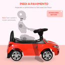 Auto Macchina Cavalcabile per Bambini Clacson e Musica Rossa  -6