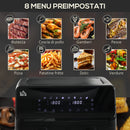 Friggitrice ad Aria 2 Cestelli Indipendenti 4 L Schermo LED Touch Nero   -5