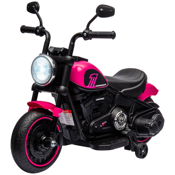 prezzo Moto Elettrica per Bambini 6V con Rotelle Rosa e Nero