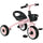 Triciclo per Bambini 70,5x50x58 cm con Seduta Regolabile e Campanello Rosa