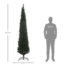 Albero di Natale Artificiale 225 cm 538 Rami Slim Salvaspazio Verde-3