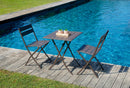 Tavolo Pieghevole da Giardino 60x60x72 cm Lucca in Alluminio Chocolate-2