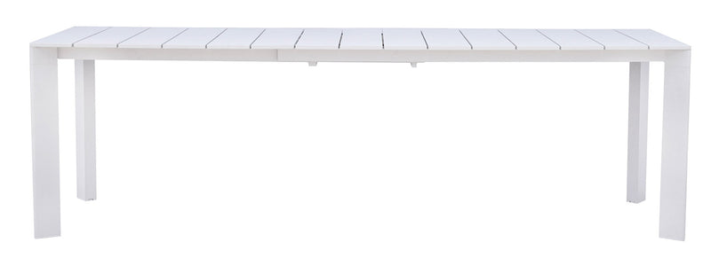 Tavolo Allungabile da Giardino 165/250x90x75 cm Anzio in Alluminio Bianco-1