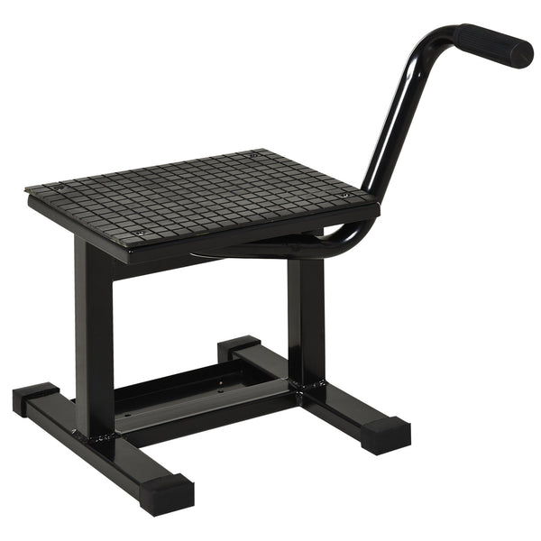 Cavalletto Alzamoto max 150kg con Superficie in Gomma e Manovella 48x34x43 cm in Acciaio Nero sconto