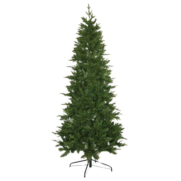 sconto Albero di Natale sottile di colore verde realizzato in PE e PVC