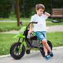 Moto Elettrica per Bambini con Rotelle e Indicatore di Carica Verde  -2