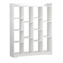 Libreria design moderno 150x120 cm Bianca-1