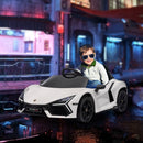 Macchina Elettrica per Bambini Licenza Lamborghini Revuelto 12V Guida Manuale e Telecomando Bianco -2