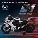 Moto Elettrica per Bambini con Licenza Honda CBR 1000RR 6V Velocità 3km/h Bianco  -8