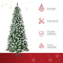 Albero di Natale Artificiale Innevato 180 cm 630 Rami e 37 Pigne Verde e Bianco -4