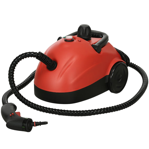 Pulitore a Vapore Portatile Multiuso con 13 Accessori Inclusi 1500W Serbatoio 1.2L Rosso online