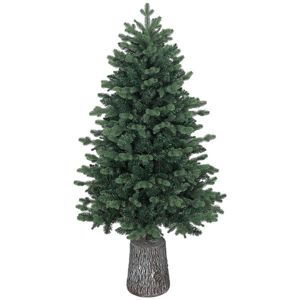 Albero di Natale Artificiale 150 cm 994 Rami Realistico Base in Resina Verde prezzo