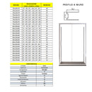 Box Doccia 3 Lati 1 Anta Scorrevole in Cristallo Trasparente 6mm H195 Bonussi Edvige Varie Misure-4