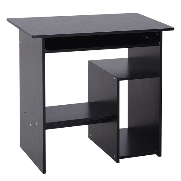 acquista Scrivania Moderna Porta PC e Ripiano Tastiera Estraibile 80x45x75 cm Nero