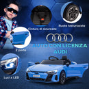 Macchina Elettrica per Bambini Licenza Audi RS con Telecomando Blu e Nero  -4