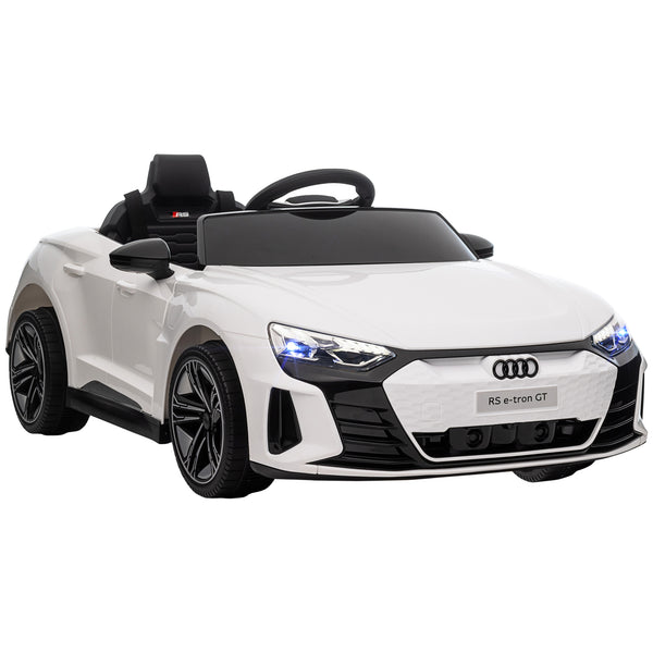 acquista Macchina Elettrica per Bambini Licenza Audi RS con Telecomando Bianca e Nero