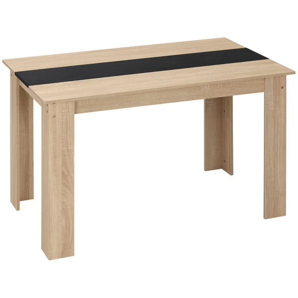 online Tavolo da Pranzo Moderno per 4-6 Persone 120x69x75 cm Nero e Legno