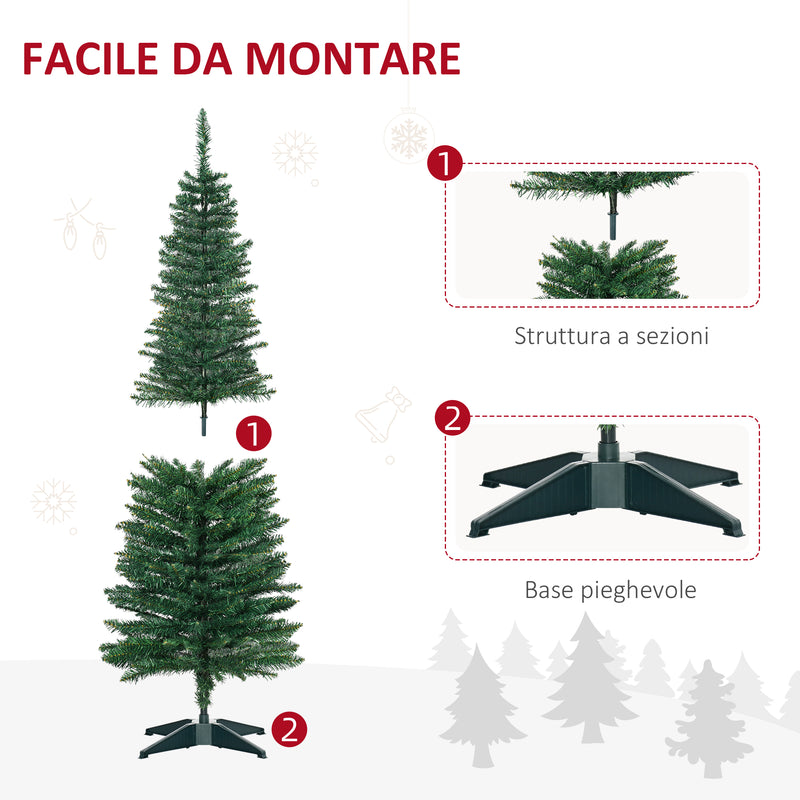 Albero di Natale Artificiale 150 cm 294 Rami Folti Verde  -7