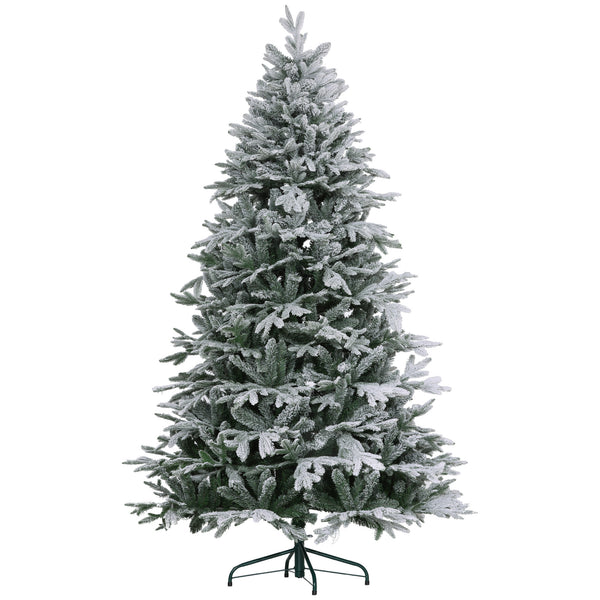 Albero di Natale Artificiale Innevato 180 cm 2531 Rami Alto e Stretto Verde acquista