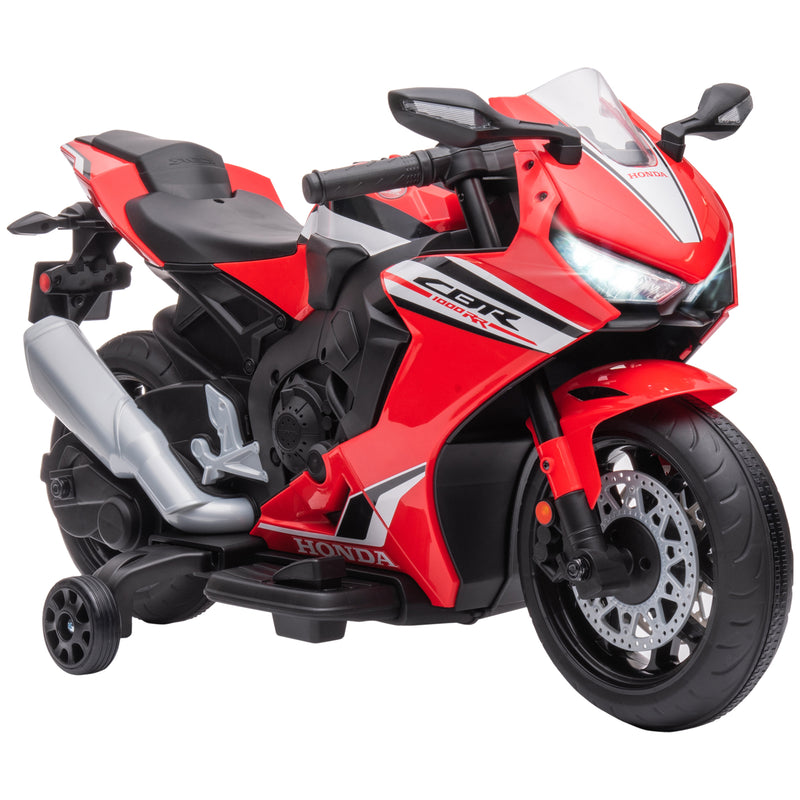 Moto Elettrica per Bambini con Licenza Honda CBR 1000RR 6V Velocità 3km/h Rosso  -1