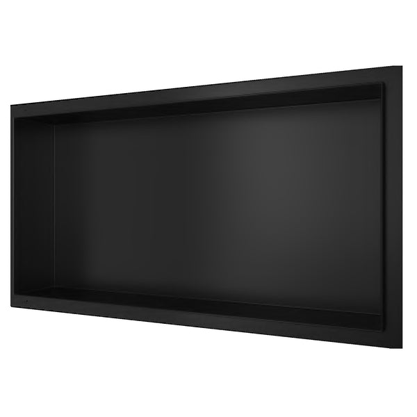 sconto Nicchia per Doccia 60x30 cm da Incasso in Acciaio Nero