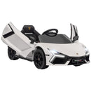 Macchina Elettrica per Bambini Licenza Lamborghini Revuelto 12V Guida Manuale e Telecomando Bianco -1