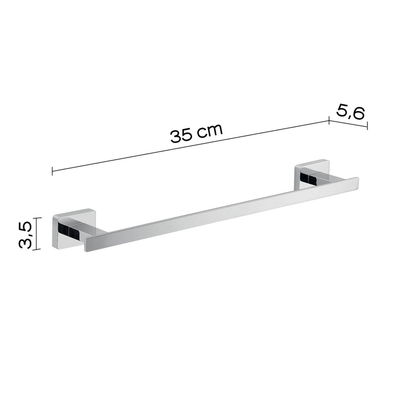 Portasciugamani da Parete 35 Cm Cromato  Bonussi-2