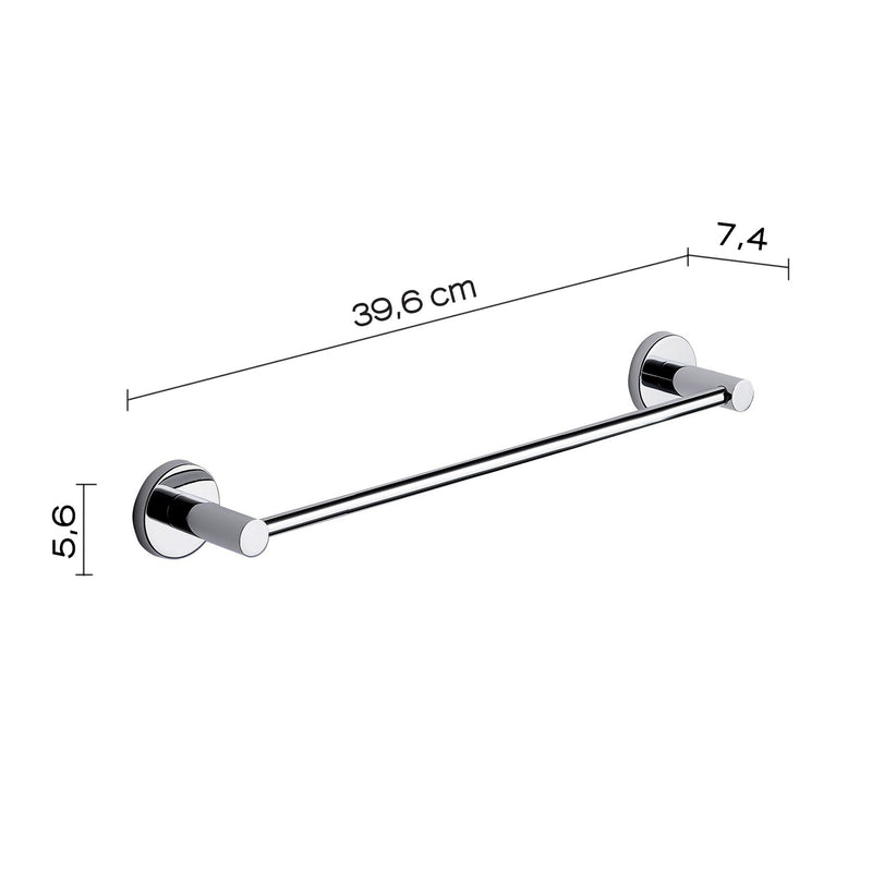 Portasciugamani da Parete 35 Cm Cromato  Bonussi-2