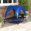 Cuccia per Cani Taglia Grande 106x76x94 cm in Acciaio e Poliestere Blu Scuro-9