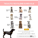 Lettino per Cani Grandi Rialzato con Tessuto a Rete 91,5x76,2x18 cm Peso Massimo 30kg Rosso-7