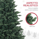 Albero di Natale Artificiale 150 cm 994 Rami Realistico Base in Resina Verde-5